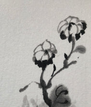 Load image into Gallery viewer, Chrysanthemum 1 (墨菊圖之一) Chinese Ink Painting on Paper, Original