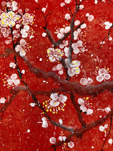 Load image into Gallery viewer, Plum Blossom in the Snow 雪中梅 - Silk Scroll Painting, Chinese Painting on Silk, Original
