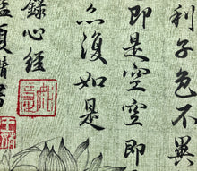 Load image into Gallery viewer, THE HEART OF PRAJNA PARAMITA SUTRA(Part)趙孟頫心經部分, Calligraphy, Original