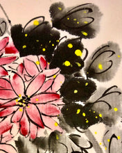 Load image into Gallery viewer, Chrysanthemum in Frost, 霜染菊 - Chinese Ink Painting on Paper, Original