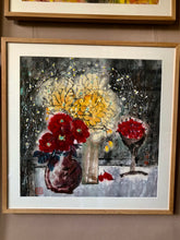 Load image into Gallery viewer, Thrive in Life as the peonies, Original Chinese Contemporary Painting on Xuan Rice Paper, Painted in Brighton UK