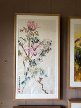 Load image into Gallery viewer, Sending You Love, Original Chinese Painting on gold flake Xuan Rice Paper, Painted in Brighton