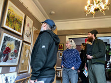 Load image into Gallery viewer, Thrive in Life as the peonies, Original Chinese Contemporary Painting on Xuan Rice Paper, Painted in Brighton UK