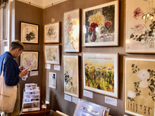 Load image into Gallery viewer, That Summer-Sunflower memories, Chinese Contemporary Painting on Xuan Rice Paper, Painted in Brighton UK