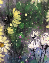 Load image into Gallery viewer, Vibrant Daisies, 充滿活力的野菊, Chinese Brush Painting on Mulberry Rice Paper, Original