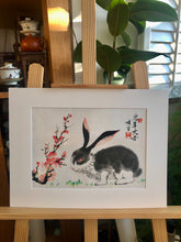Load image into Gallery viewer, Lucky Rabbit 1 兔年大吉, Chinese Ink & Pigments on Xuan Paper, Original