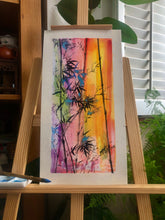 Load image into Gallery viewer, Bamboo in the Evening Glow, 夏日晚霞 - Chinese Brush Painting, Original