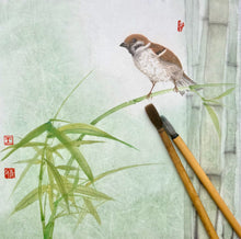 Load image into Gallery viewer, Waiting for the Breezes to Come! - Original Chinese Brush Painting 等風來!