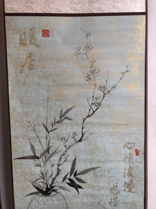 Warm Home - 暖居，Chinese Ink Painting, on Silk Scroll, Original