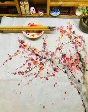 Load image into Gallery viewer, Ode to the Plum Blossom，暗香，Chinese Painting &amp; Brush Calligraphy in Cursive Script, Original
