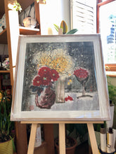 Load image into Gallery viewer, Thrive in Life as the peonies, Original Chinese Contemporary Painting on Xuan Rice Paper, Painted in Brighton UK
