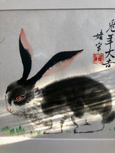 Load image into Gallery viewer, Lucky Rabbit 1 兔年大吉, Chinese Ink &amp; Pigments on Xuan Paper, Original
