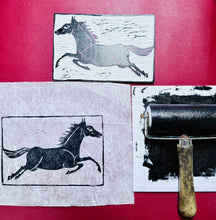 Load image into Gallery viewer, Ink &amp; Fire: A Family Art Adventure" 🐎🔥 - Welcome the Year of Fire Horse Workshop
