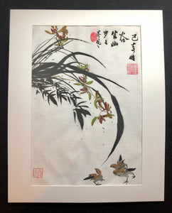 The Valley Orchird, Chinese Brush Painting Artwork, Original
